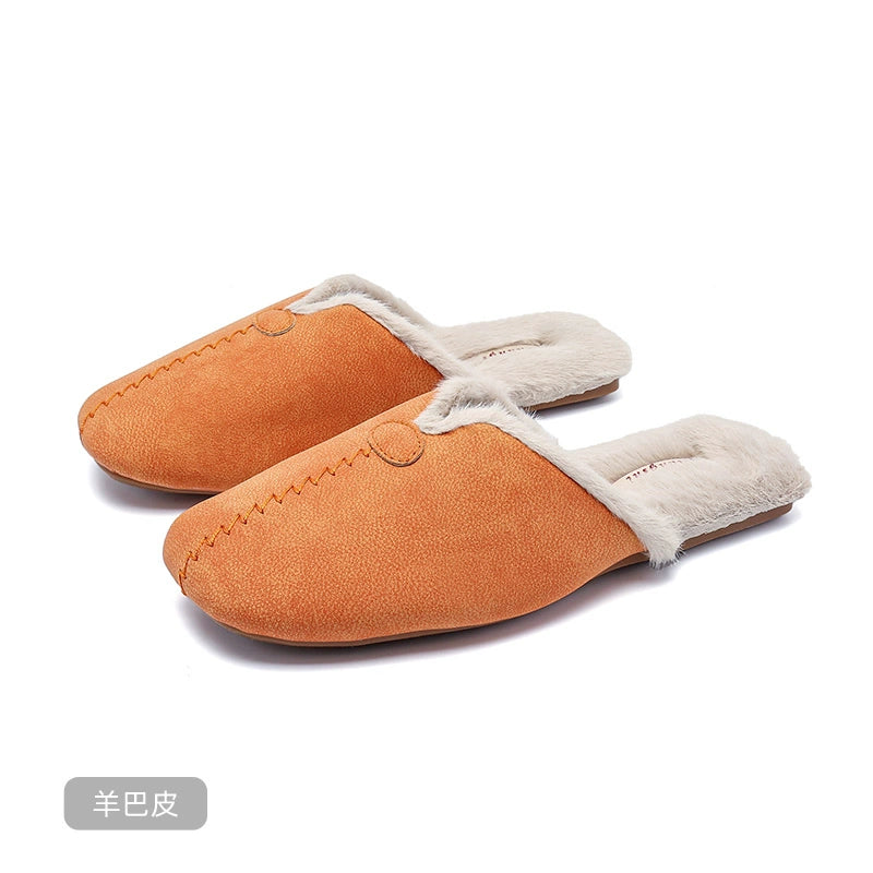 Waterproof Velvet Winter Home Slippers