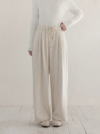 cantonstory Solid Color Drape Sweatpants