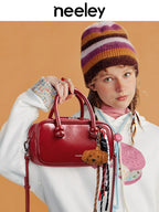 Neeley Mini Leather Boston Crossbody Bag