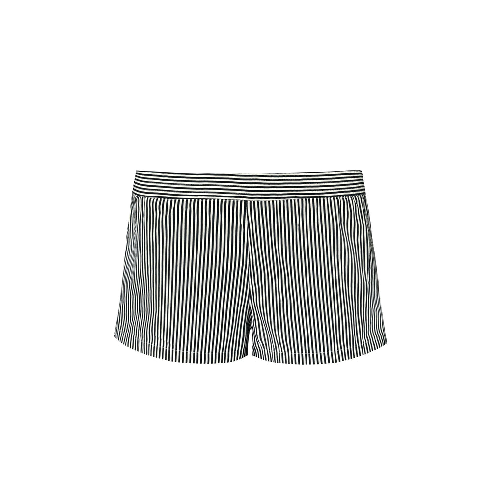 Jim Kennet Low-rise Striped Straight Casual Shorts
