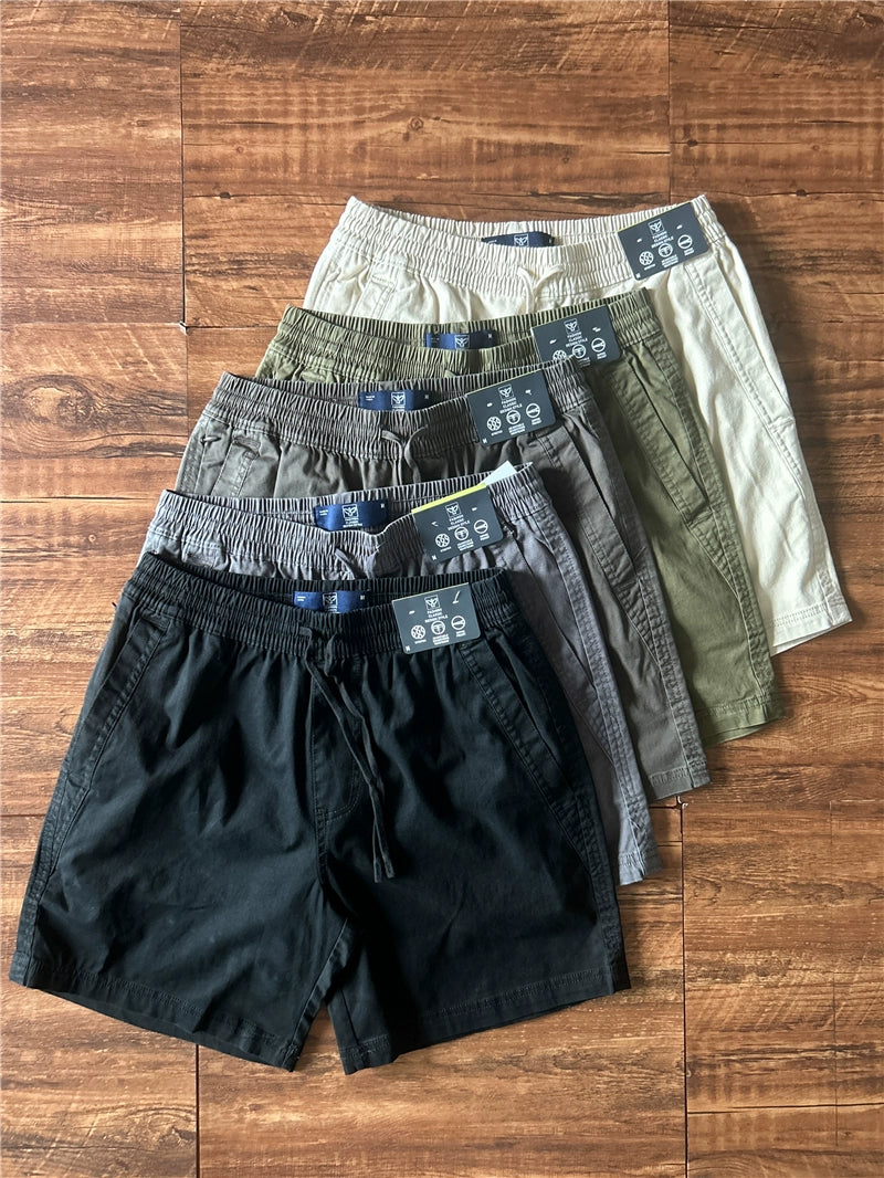 Japanese Washed Cotton Quarter Shorts