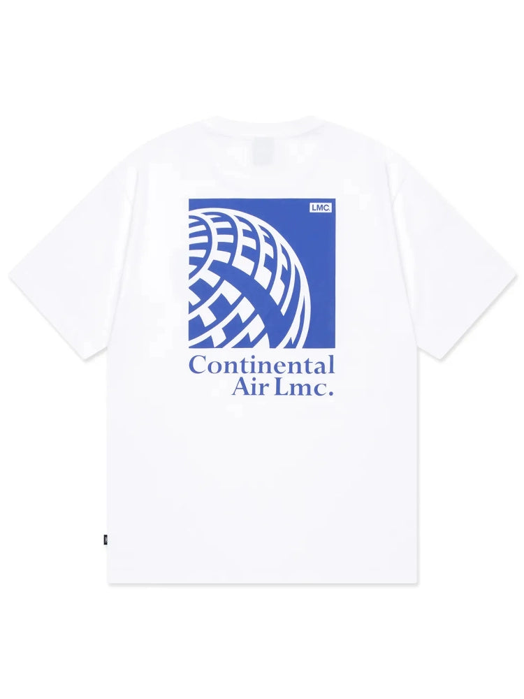 I4P STUDIO  LMC Korean Designer AIR GLOBE Aviation Globe Loose T-shirt