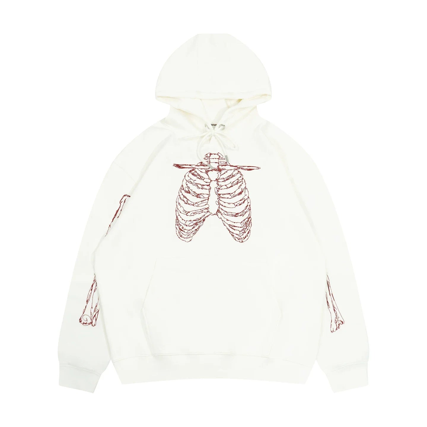 GRAF Rib Embroidered Versatile Double Hooded Sweater