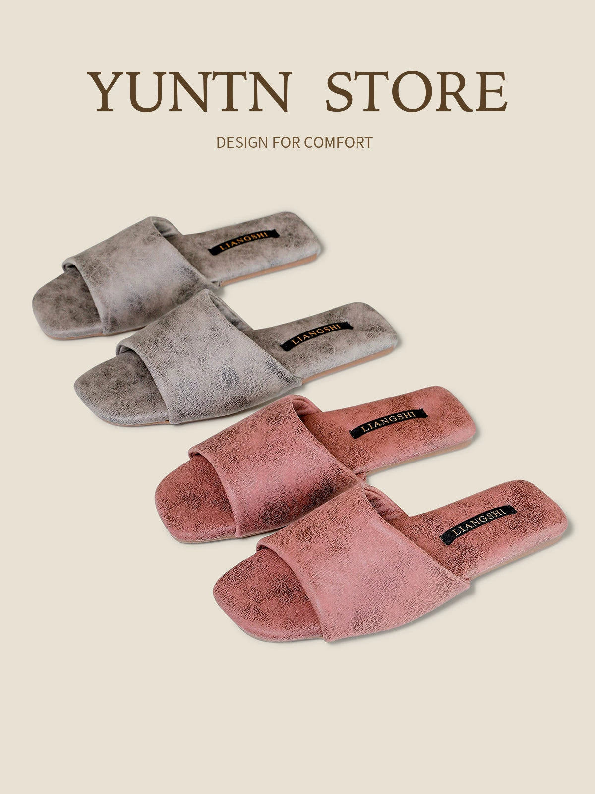 Skin-Feel Light Luxury Couple Slippers