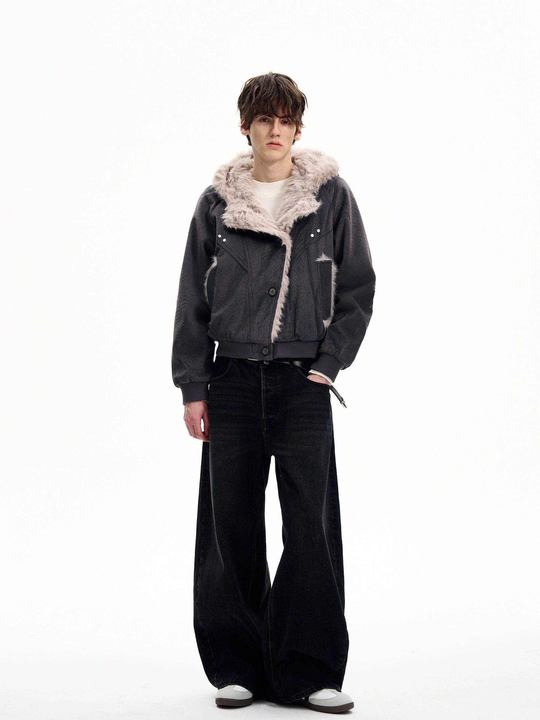 MaxDstr Cleanfit Mountain Carving Cotton Coat