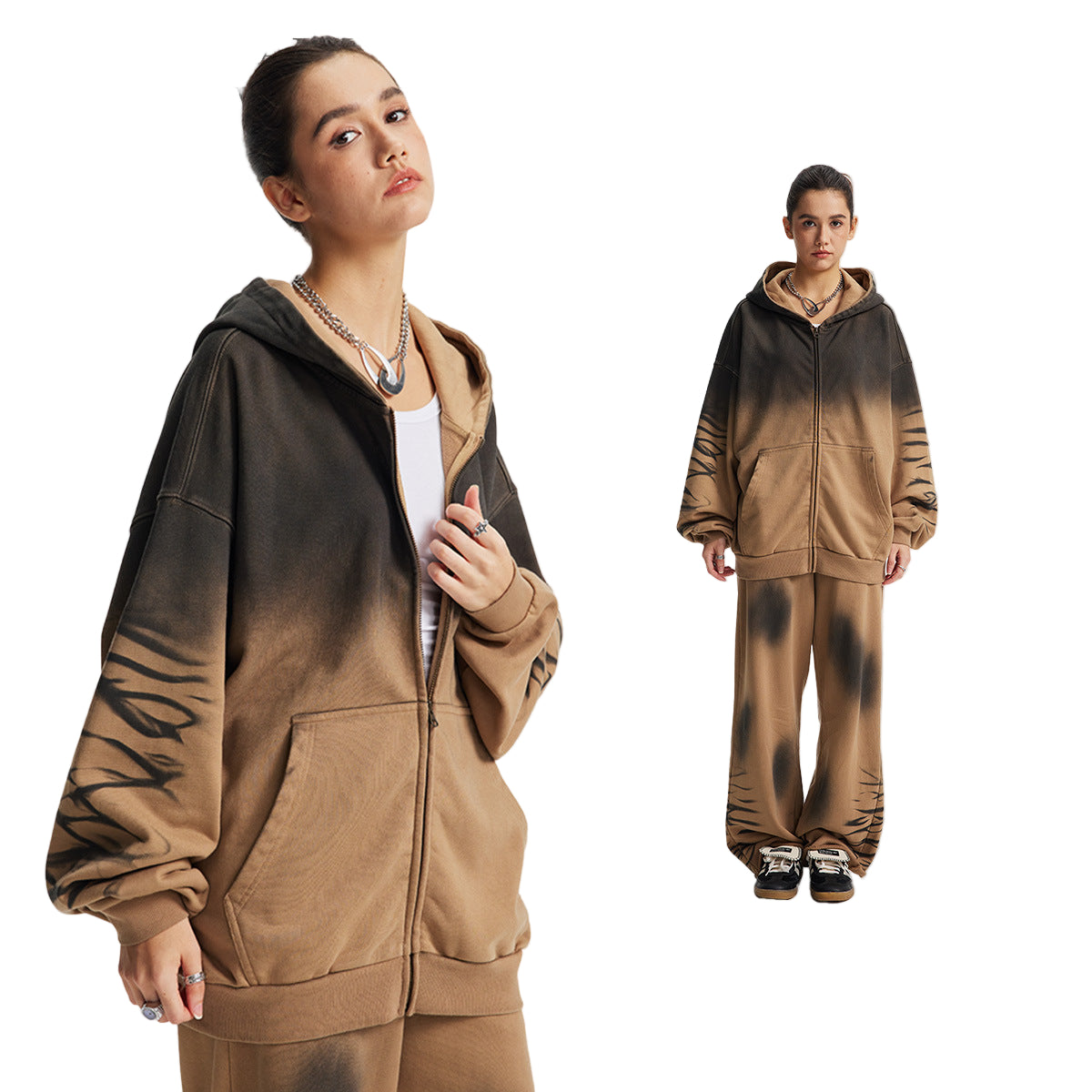 ARTIE Cotton Sweatshirt & Sweatpants Set