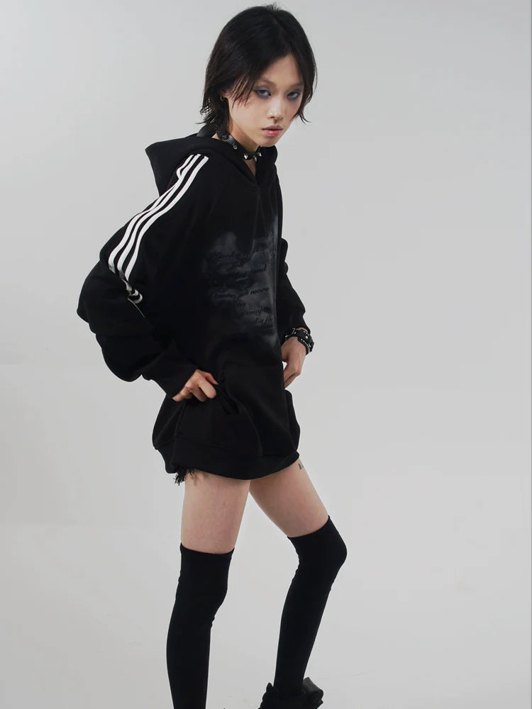 WEBBAR Emo Dark Wind Hooded Sweater