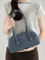 Dotlyn American Retro Rivet Shoulder Bag