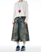 MADWITCH denim shorts