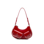Neeley Leather Crescent Saddle Bag