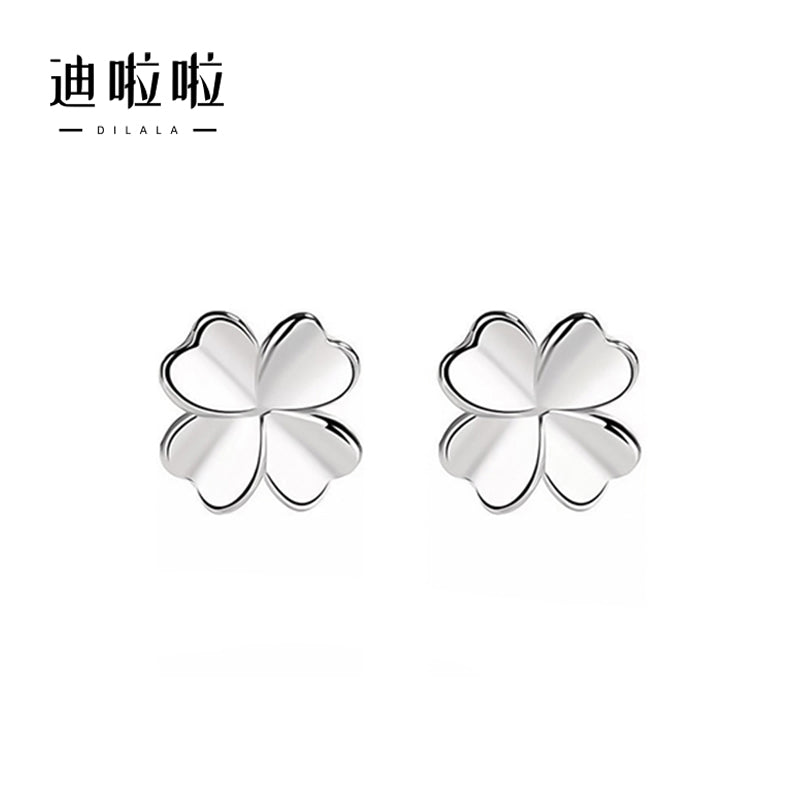 Four-leaf Clover 999 Silver Earrings
