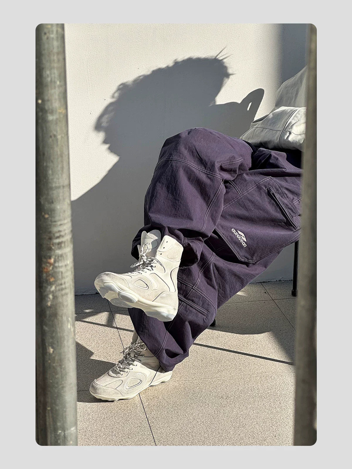 HANQIAORJI High-top German Training Shoes White Splicing Boxing Boots