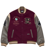 I4P STUDIO Couple Wool Varsity Sports Quilted Jacket