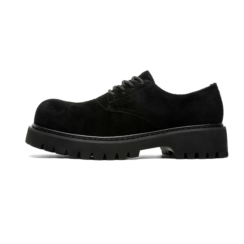Breathable Derby Low Top Work Suede Shoes