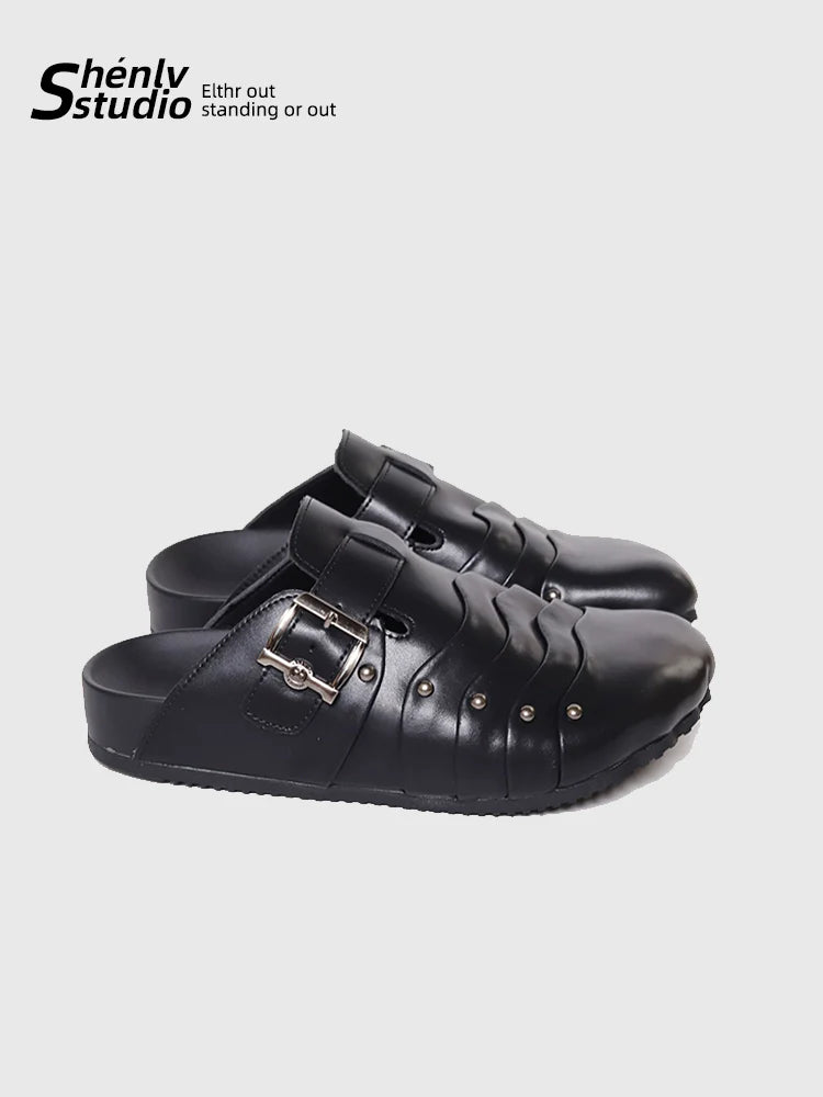 SHENLV STUDIO Multi-layer Stacked Birkenstocks