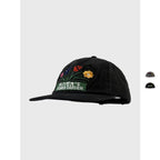 SONDER SHOP Flower Embroidered Flat Brim Hat