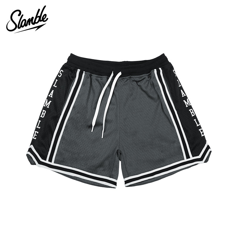 SLAMBLE Color-Block Quick-Dry Basketball Shorts
