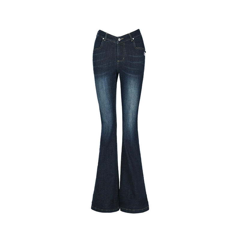 ABMY® Fatal Waist V-Cut Flared Jeans