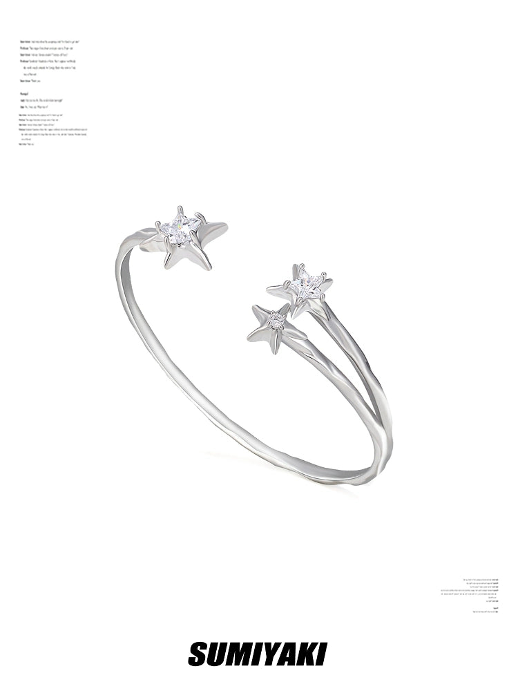 Imprisoned Star Liquid Metal Bracelet