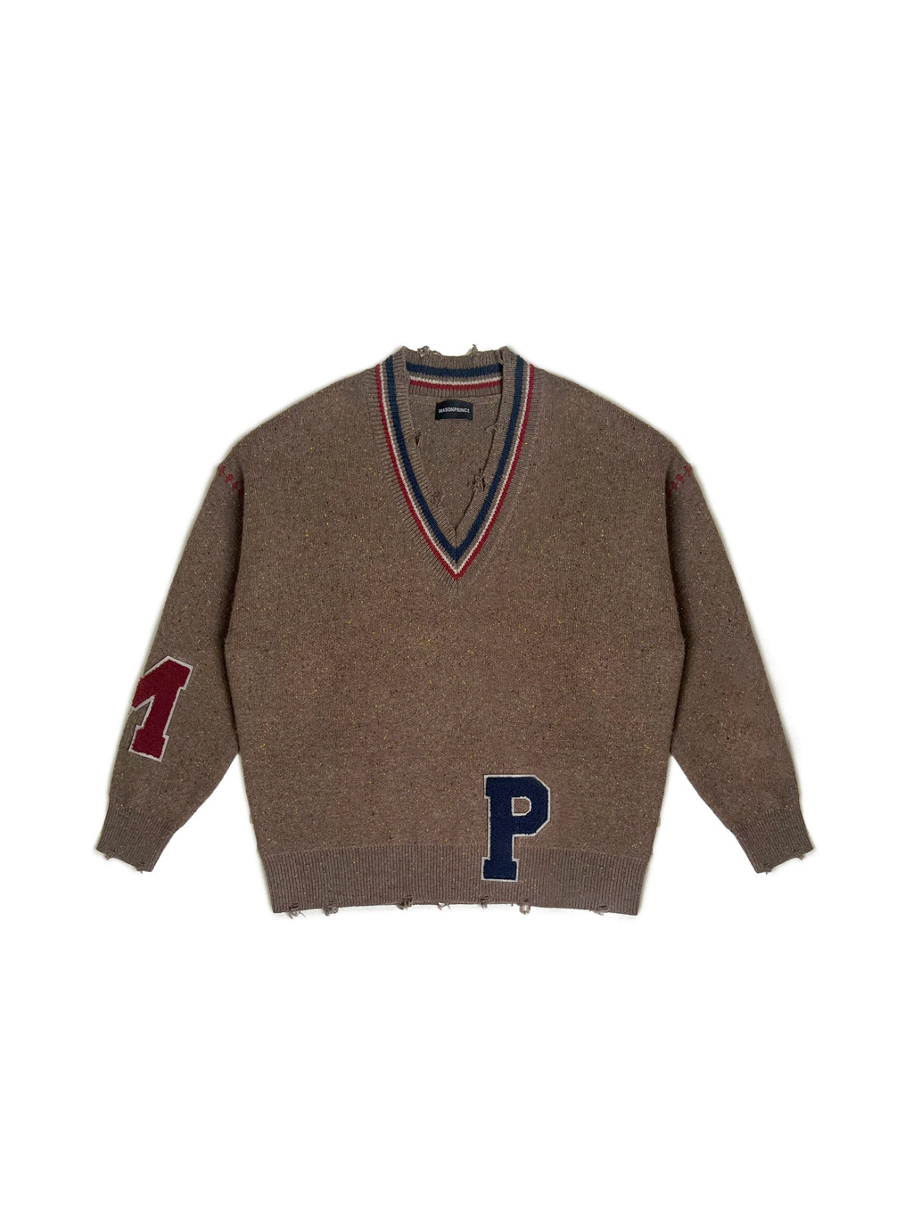 MASONPRINCE Letters Knit Sweater