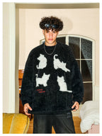 MANYSTON Cat Poses Sweater