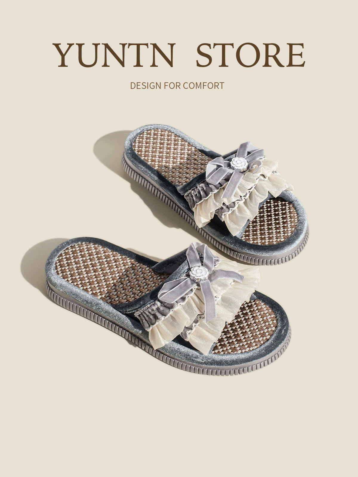 Asian Straw Sweet Home Sandals
