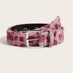 Intertek Pink Leopard Plush Stylish Comfort Belt