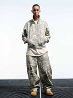 WHOOSIS Full-Print Suit Lapel Jacket