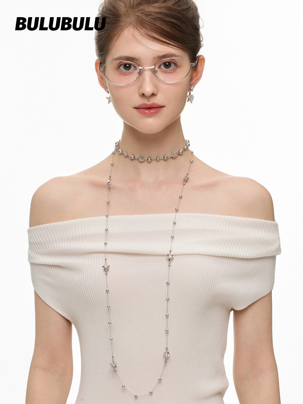 BULUBULU Starry Christmas Stacking Long Necklace