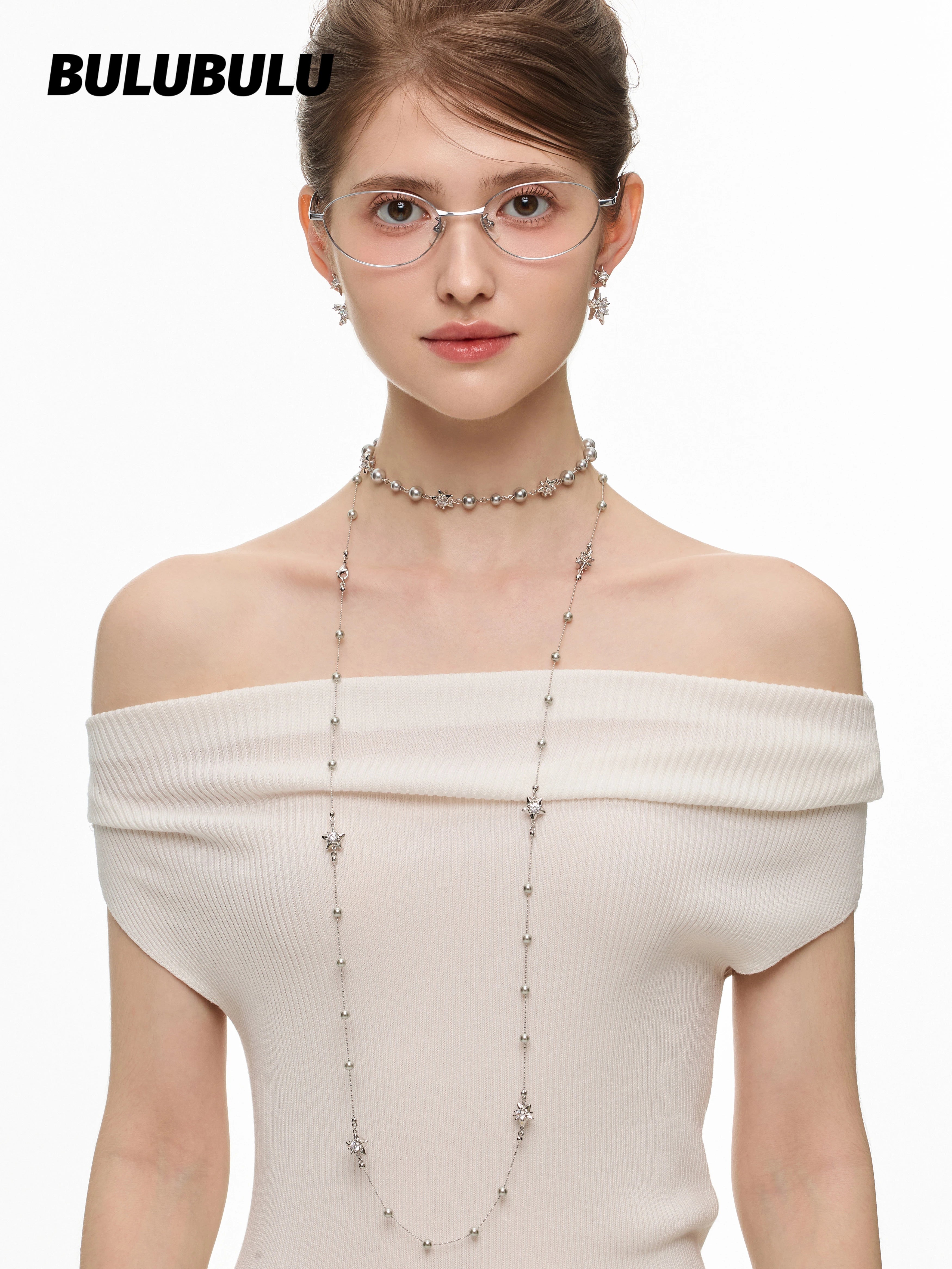 BULUBULU Starry Christmas Stacking Long Necklace