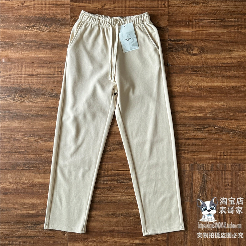 Japanese Draped Straight-Leg Cotton Trousers