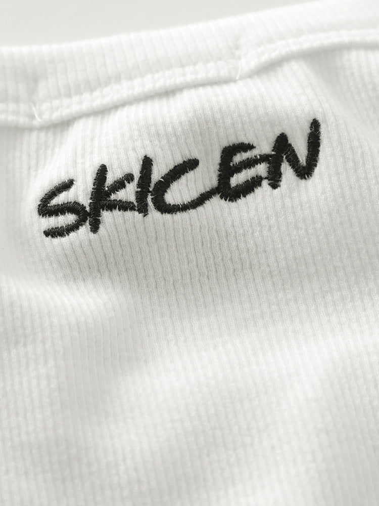 Summer Elastic Thick Thread Tight Boxer Vest Sleeveless Tee