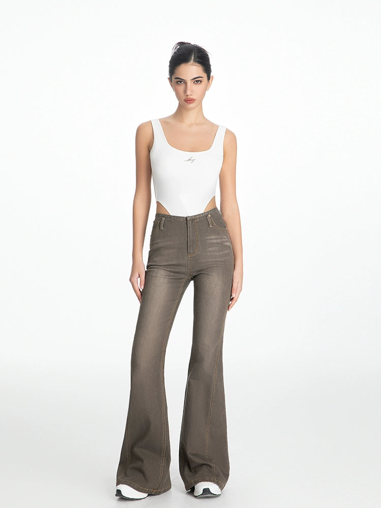 ABMY® Washed Retro Bootcut Jeans