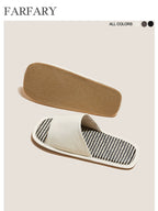 Farfary Cowhide Luxury Indoor Slippers