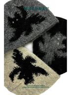 MUCUNXI Jacquard Kitten Knit Beanie