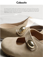 Cebostin Platform Birkenstock Half Slippers