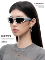 PLCOIN Cat-Eye Sports Sunglasses Anti-UV Cycling Driving