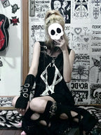 WETBODY Dark Punk Loose Sleeveless Vest