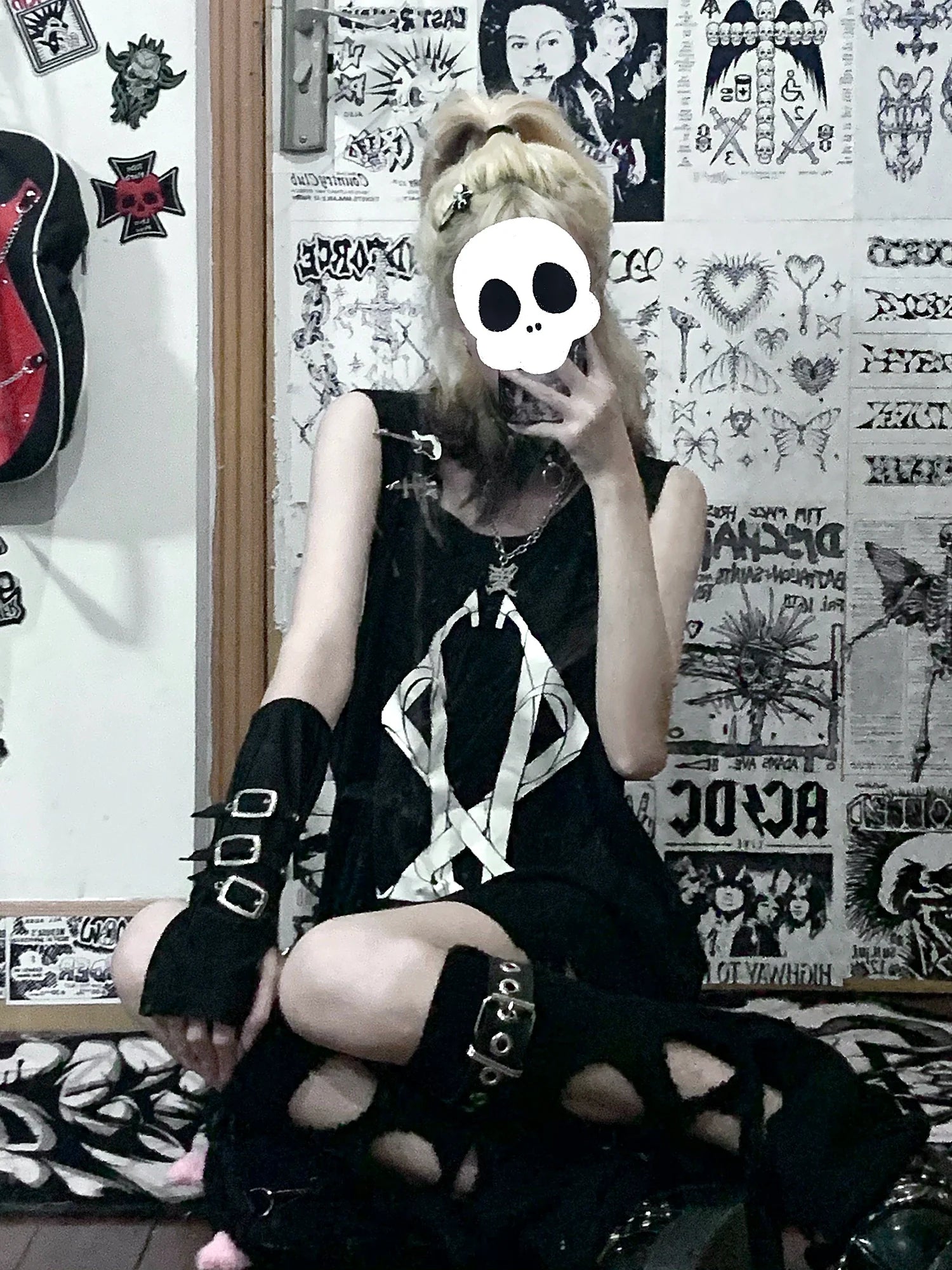 WETBODY Dark Punk Loose Sleeveless Vest