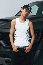 WebSurfGroup Handwritten Letter Threaded Vest