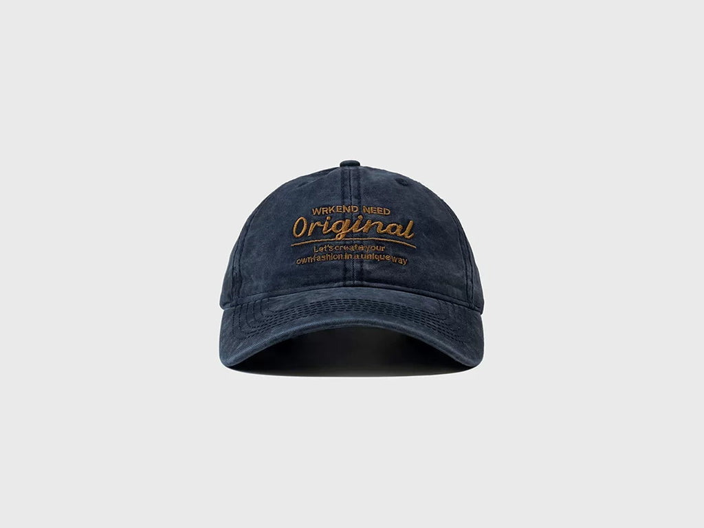 SONDER SHOP Washed Old Letter Baseball Cap
