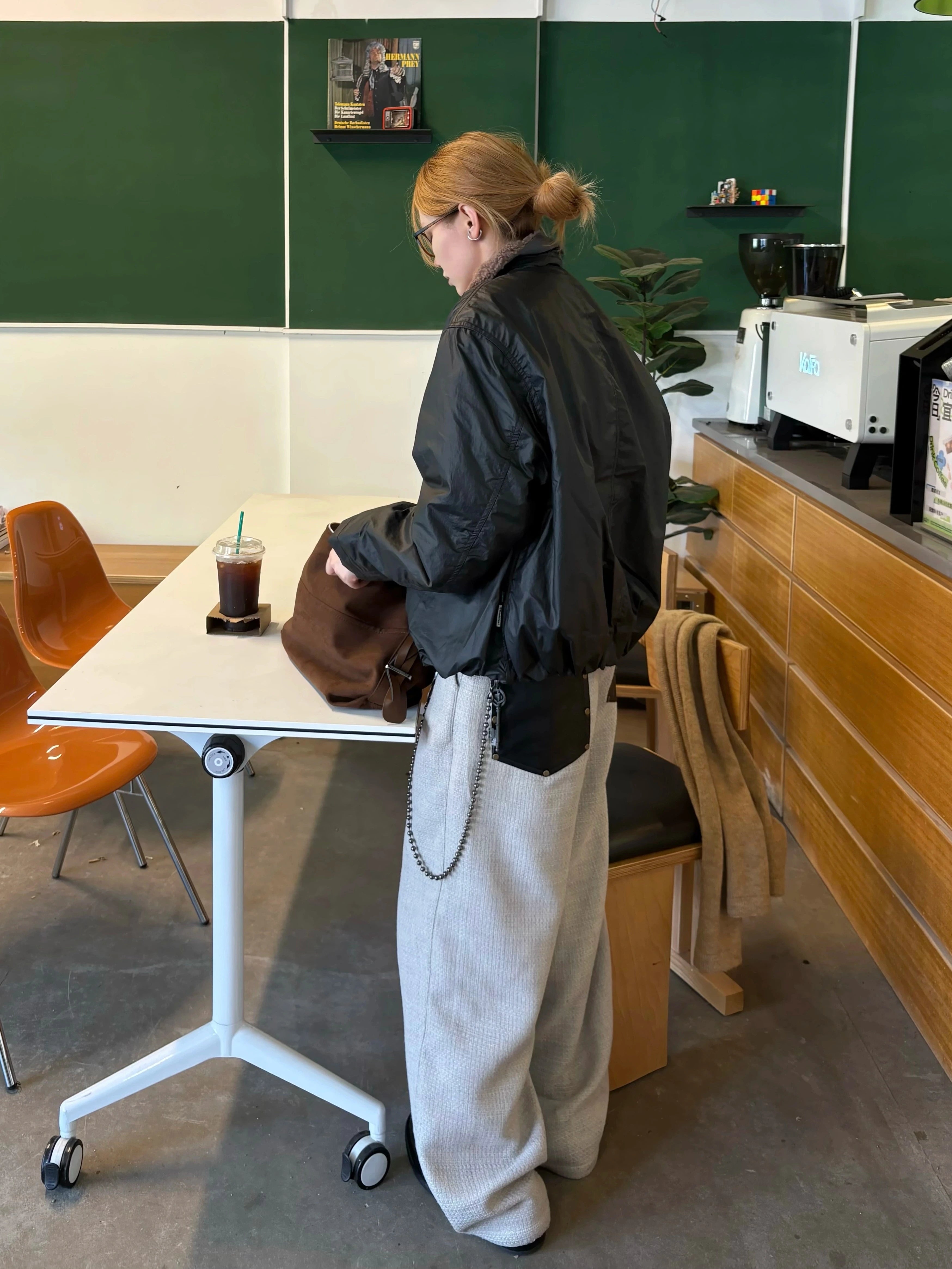 CENSMADE Tailored A-Line Wide-Leg Trousers