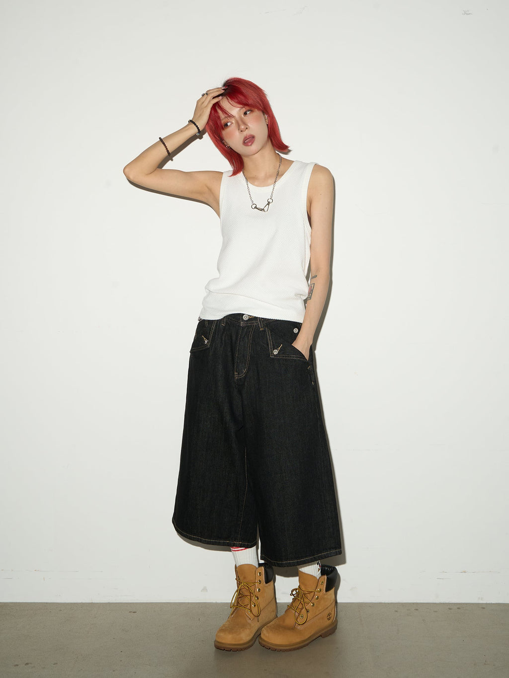 MICHINNYON denim shorts