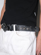 Darkblue Store American Satan Rivet Gothic Punk Belt