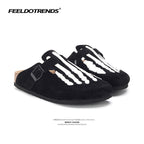 MR.Fang anti-velvet leather Bones Clog