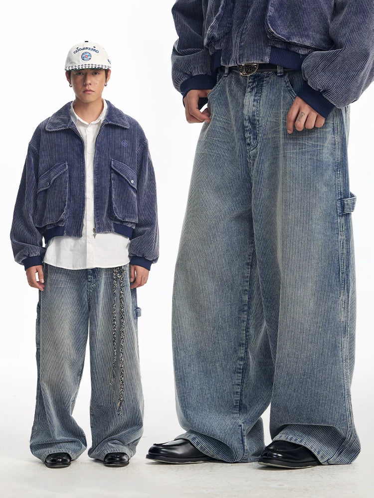 CoosRetro Vintage Vintage Corduroy Casual Loose Pants