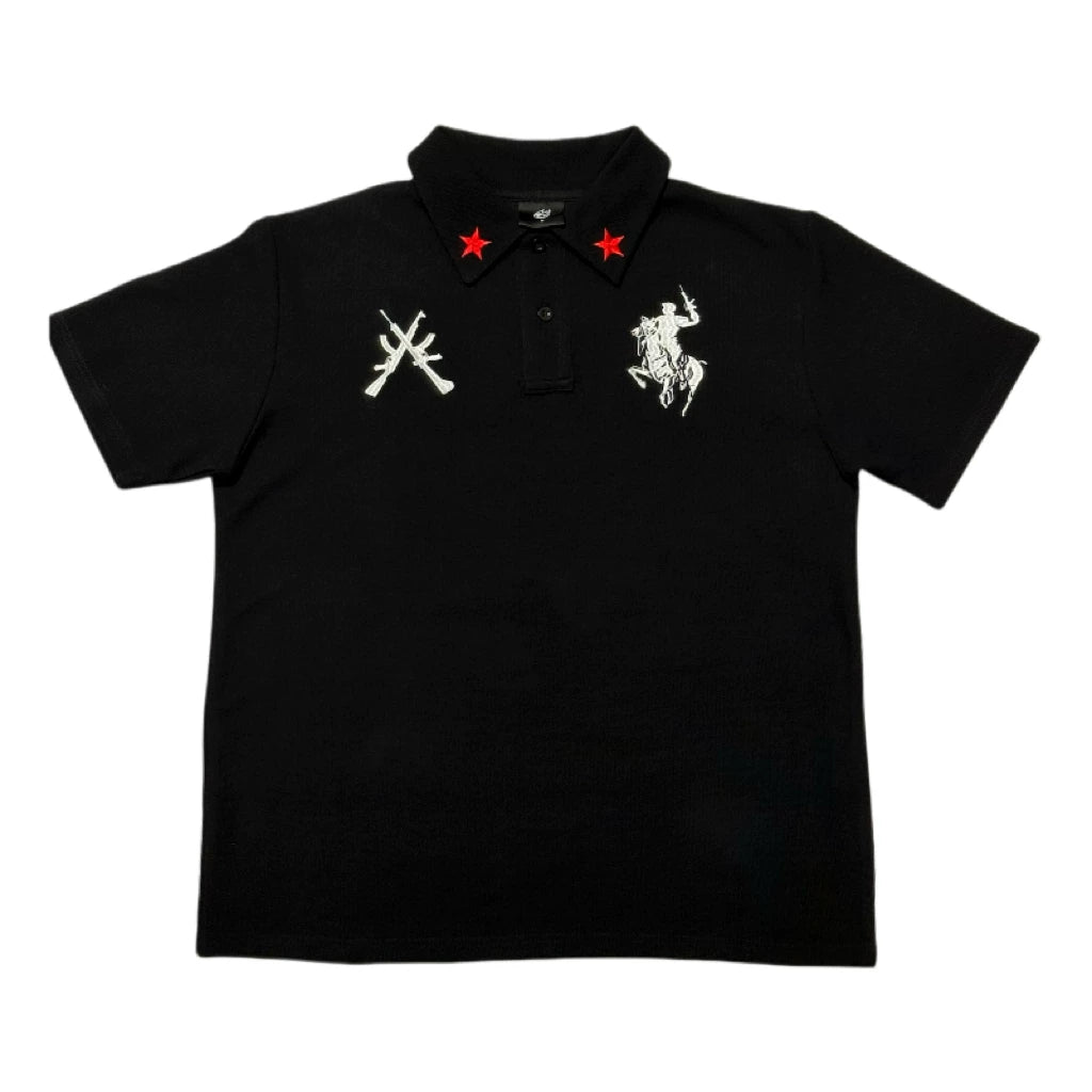 BurningDreamers Spoof Soldier Polo Shirt
