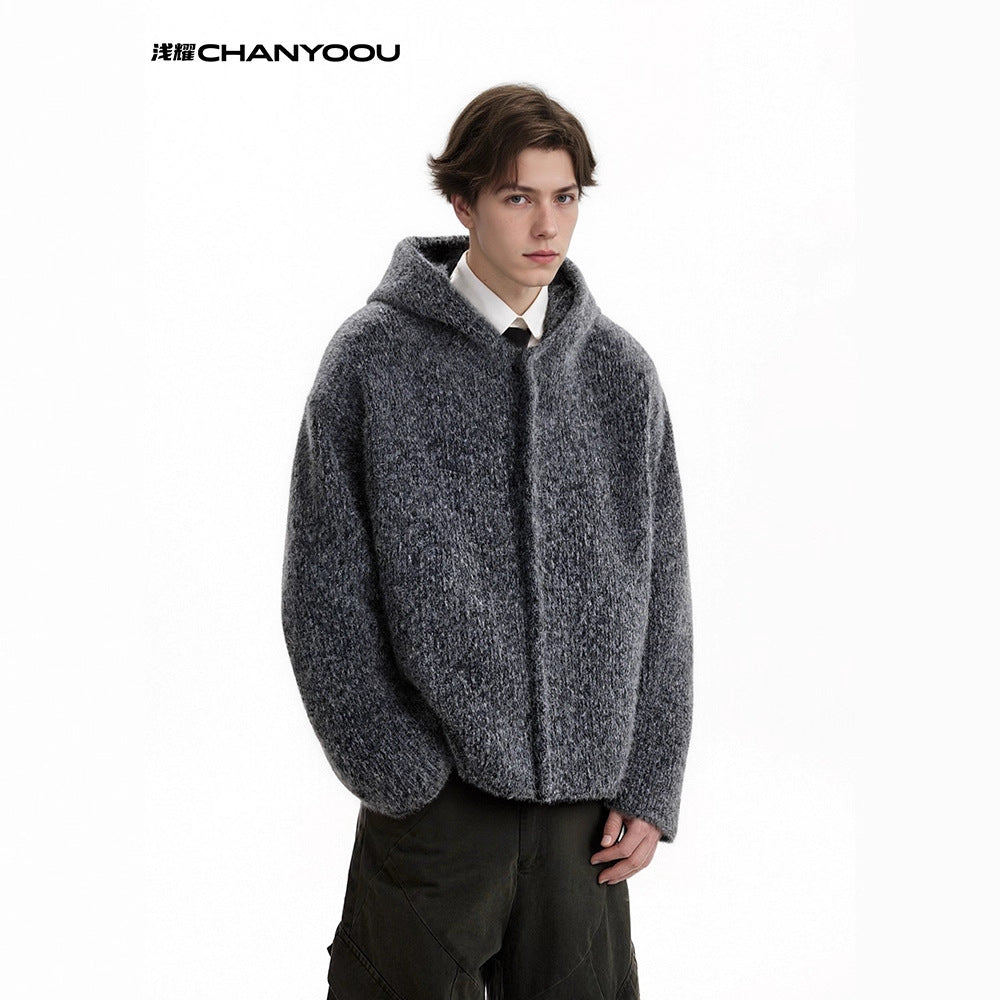 CHANYOOU Retro Woolen Hooded Cotton Clothes