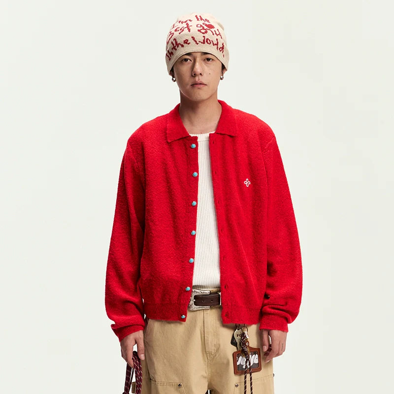 CoosRetro Lazy Wind Warm Casual Knitted Cardigan Jacket