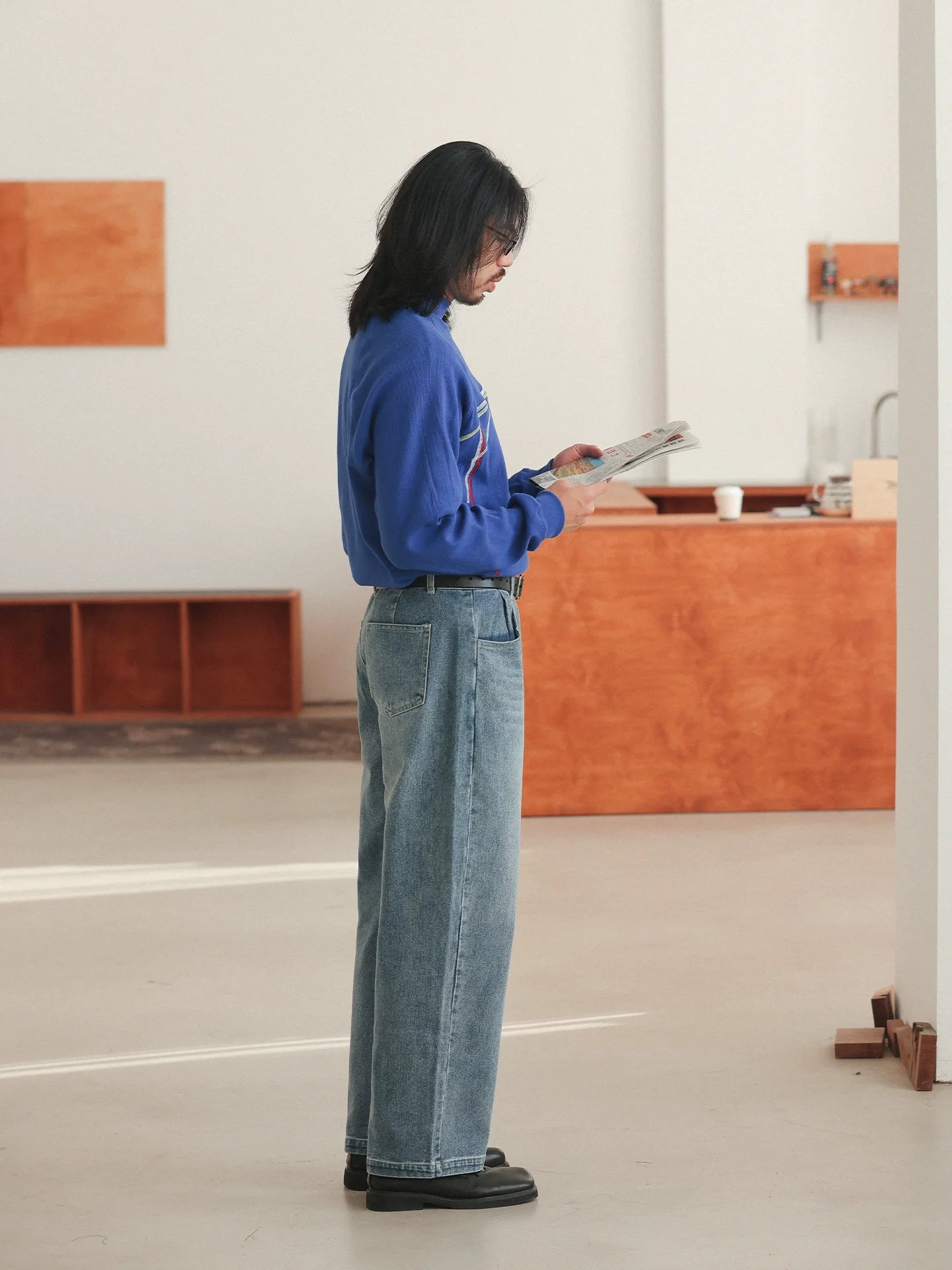 NOEARS Vintage Loose Straight Jeans